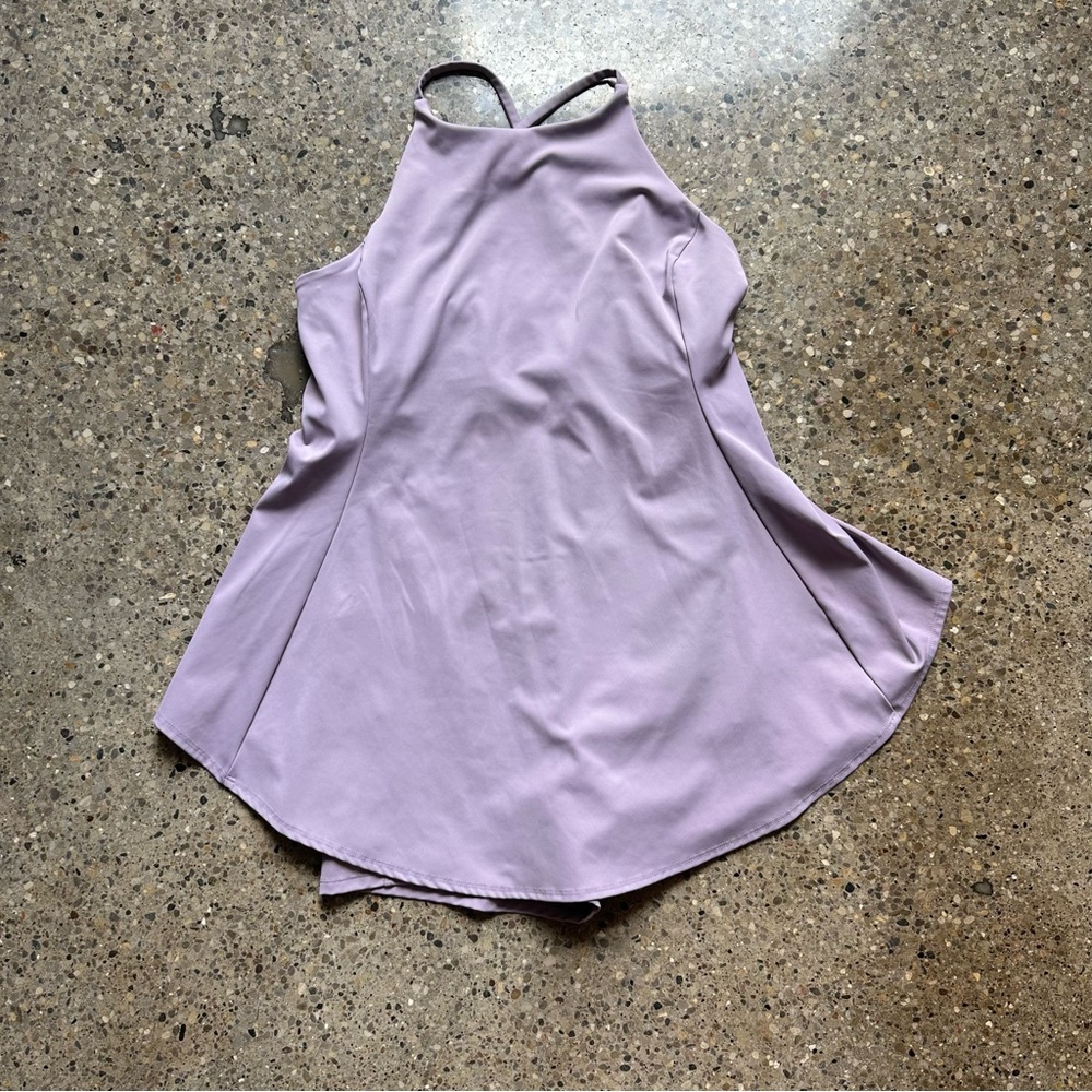 old navy lavender active dress skort strappy large high neck tennis